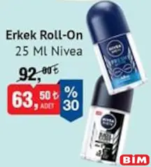 NİVEA ERKEK ROLL-ON DEODORANT 25 ML NİVEA ERKEK ROLL-ON DEODORANT 25 ML